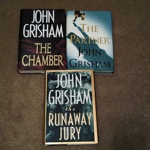 3 John Grisham hardback books